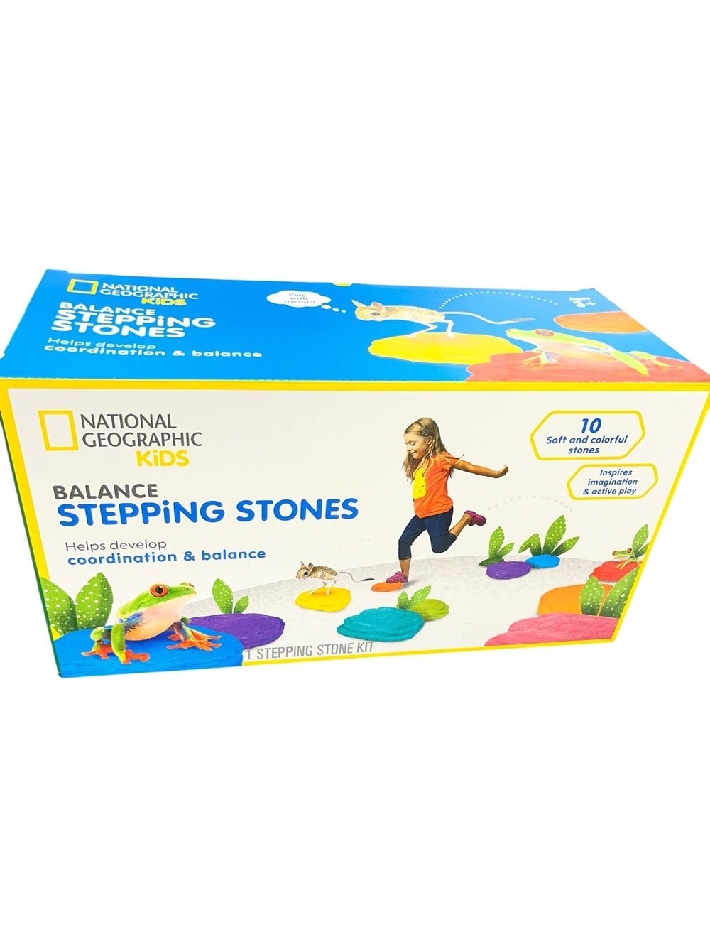 National Geographic Stepping Stones for Kids 10 Soft Foam Durable Bright Set Lot